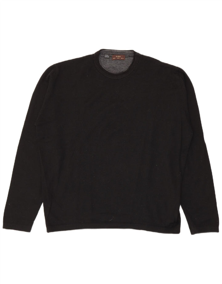 Zara Pull ras du cou pour homme XL en laine noire