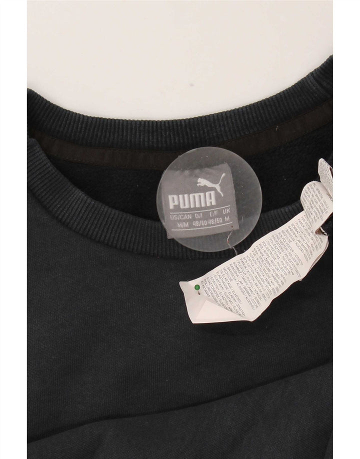 Puma Sweat-Shirt Graphique Homme Noir Moyen Coton