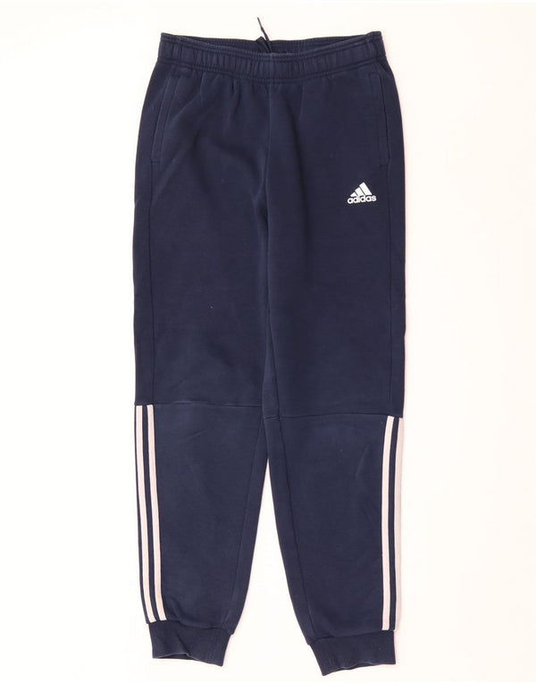 Adidas Pantalon de Survêtement Garçon Joggers 13-14 ans Bleu Marine Coton