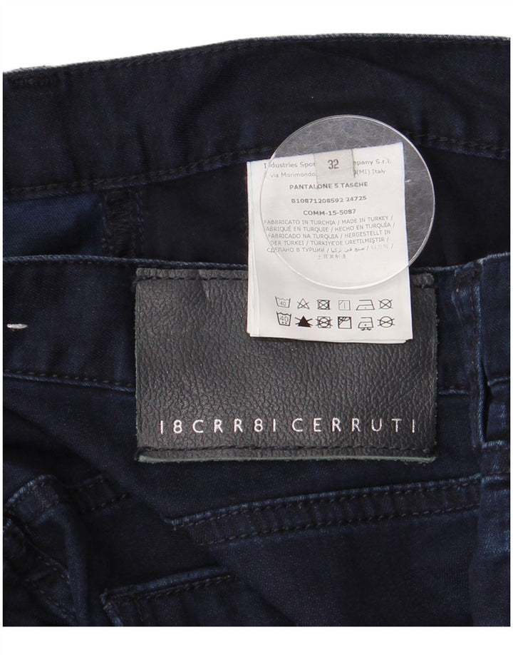 CERRUTI 1881 Jean droit homme W32 L27 bleu marine coton
