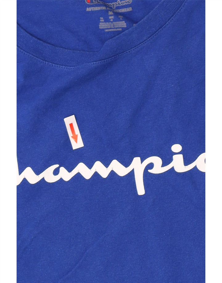 Champion T-Shirt Graphique Homme Bleu Moyen