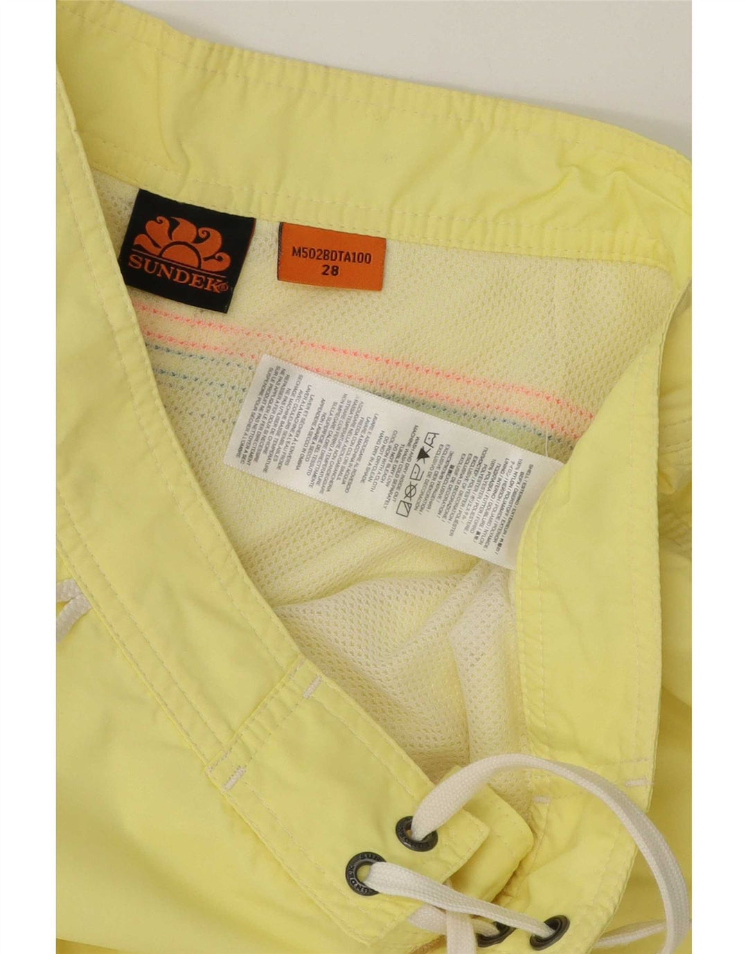 Sundek Short de bain homme petit nylon jaune