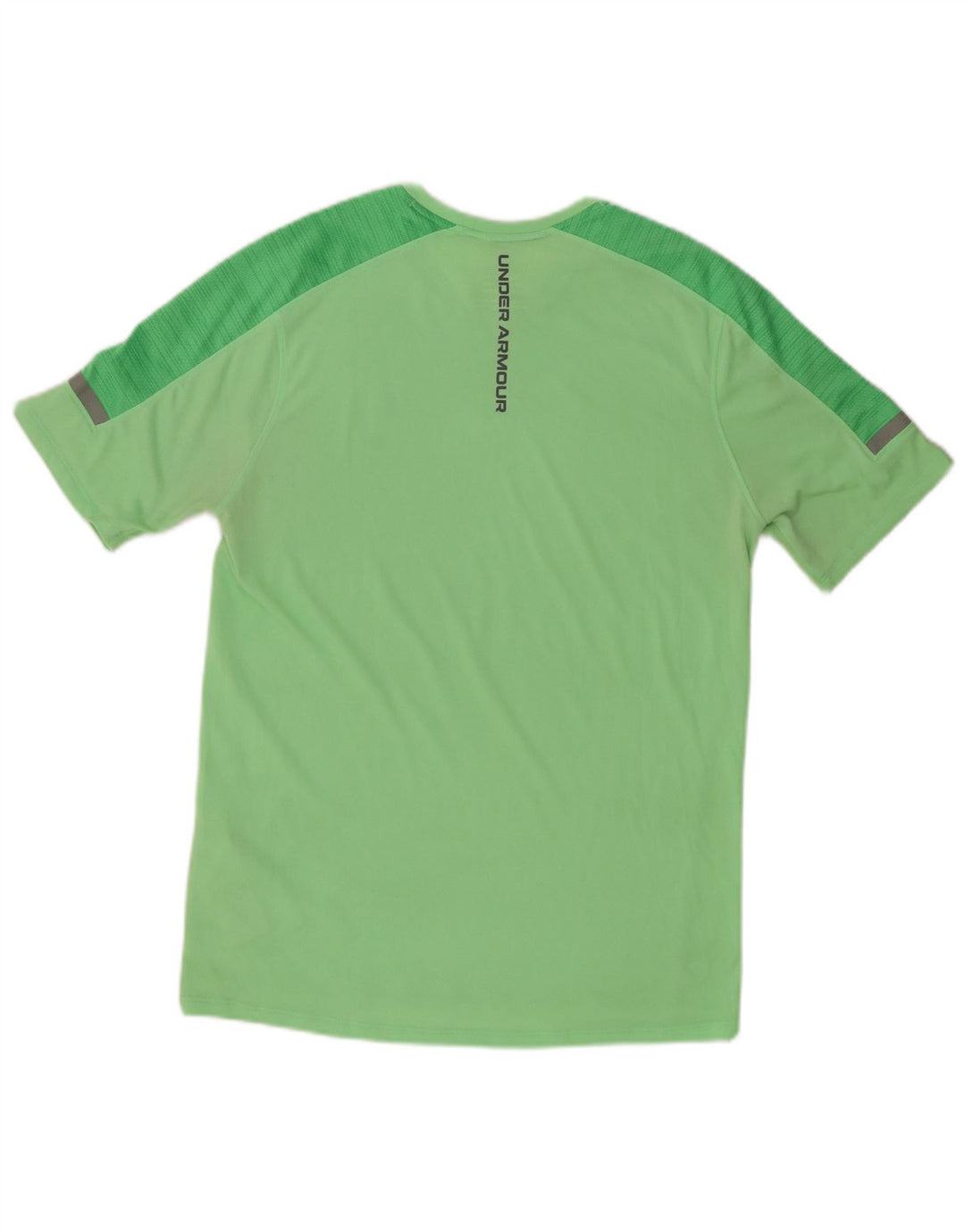 UNDER ARMOUR T-Shirt Graphique Homme Petit Vert Colorblock Polyester