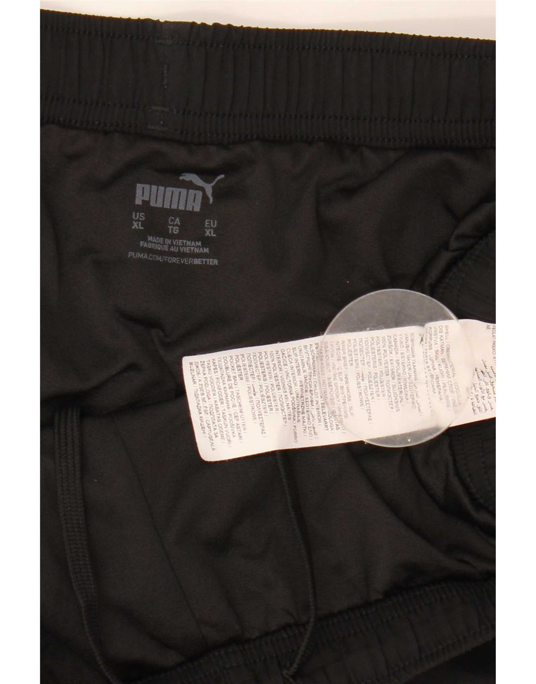Puma Short de Sport Homme XL Noir Polyester