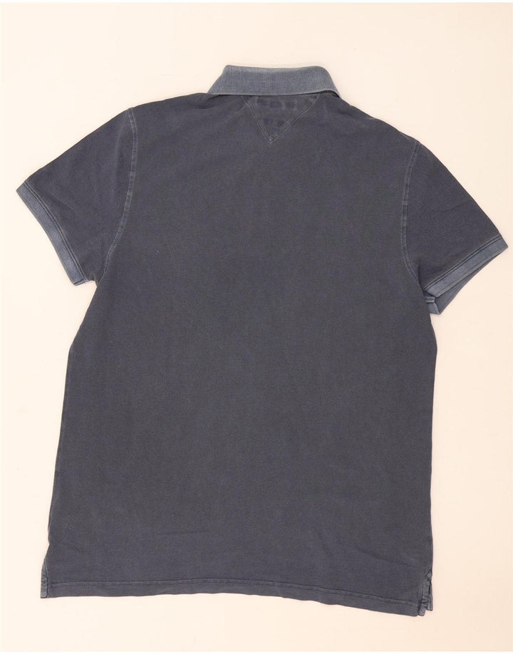 Tommy Hilfiger Polo coupe classique pour homme, grand bleu marine