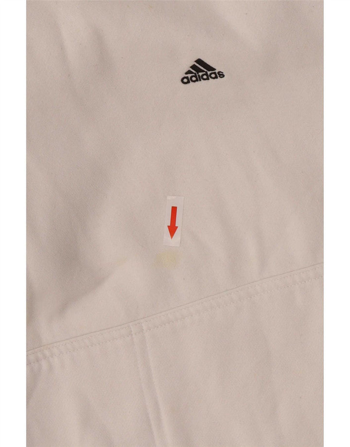 Adidas Pull à capuche pour homme en coton blanc moyen