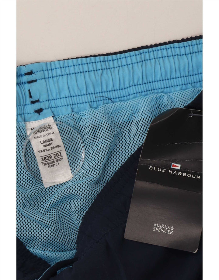 Marks & Spencer Short de Bain Blue Harbor Homme Bleu Marine Taille L