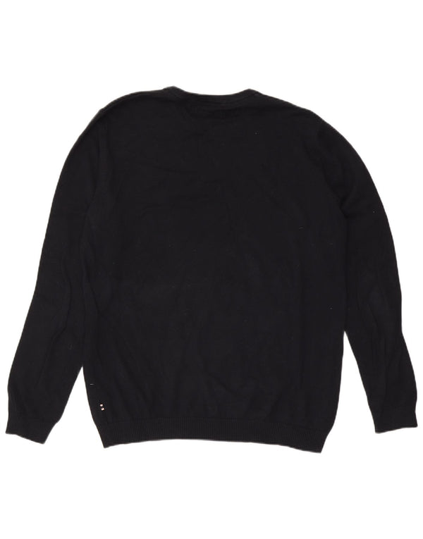 Jack & Jones Pull à col rond pour homme XL Bleu marine Coton