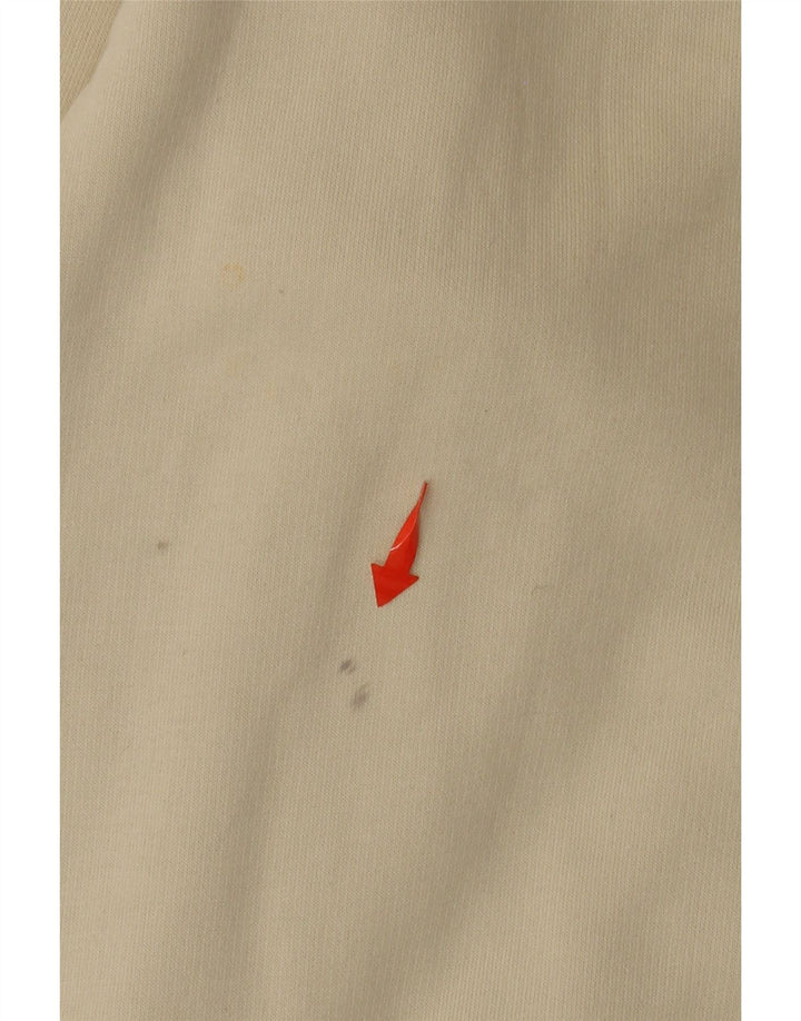 NEW BALANCE Pull à capuche graphique coupe ample pour homme en coton beige moyen