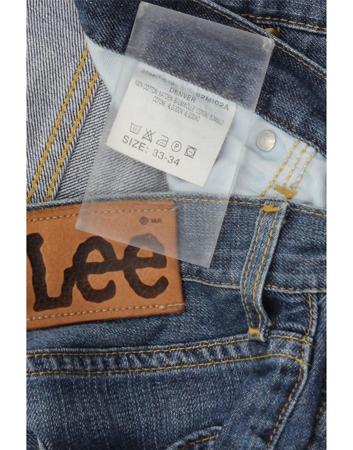 Lee Jean Droit Denver Homme W33 L29 Bleu Coton