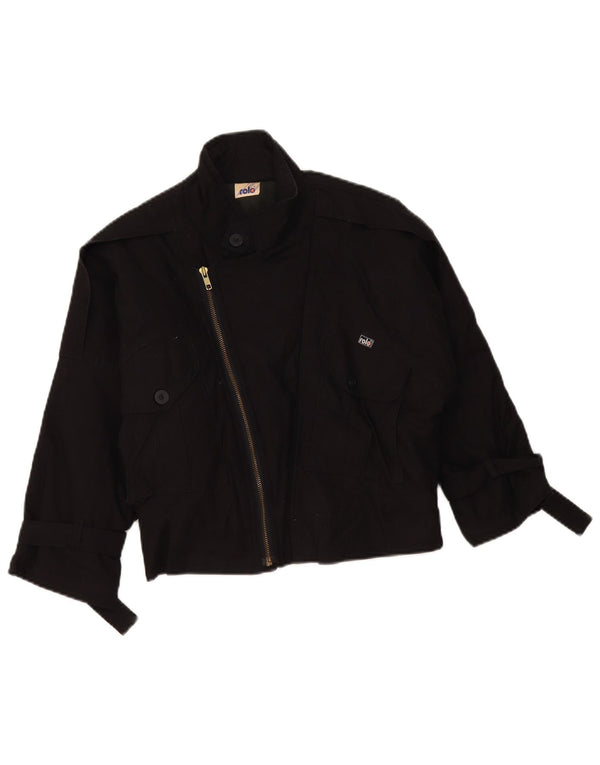 Blouson Bomber Vintage Garçon 11-12 ans Noir