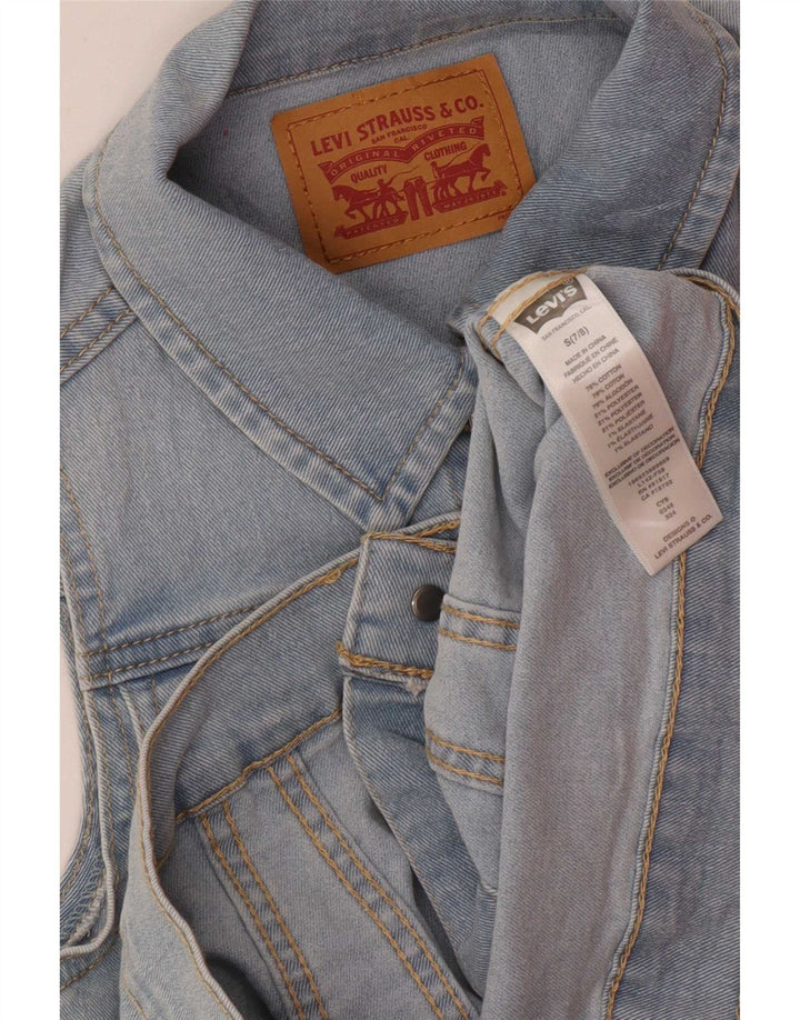 Levi's Girls Denim Gilet 7-8 ans Petit Bleu Coton