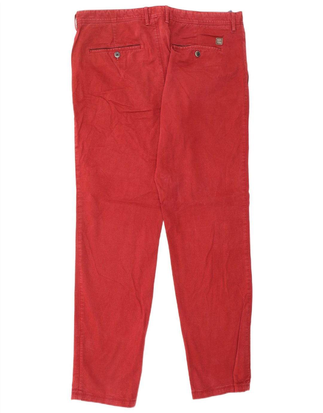 HUGO BOSS Mens Regular Fit Straight Chino Trousers IT 50 Large W36 L32 Red