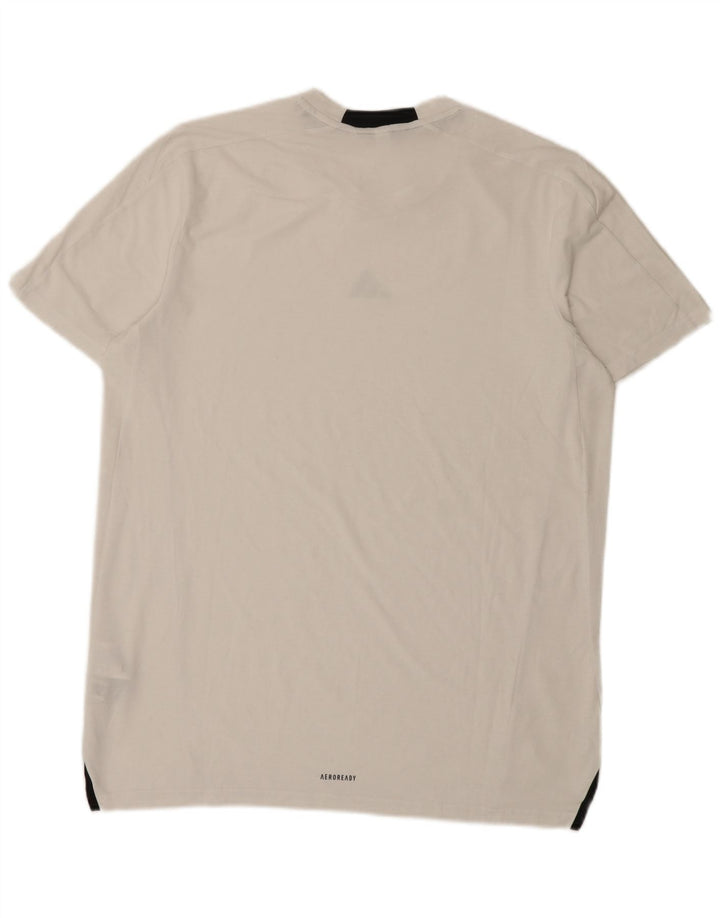Adidas T-Shirt Homme Haut Large Blanc Polyester Sports