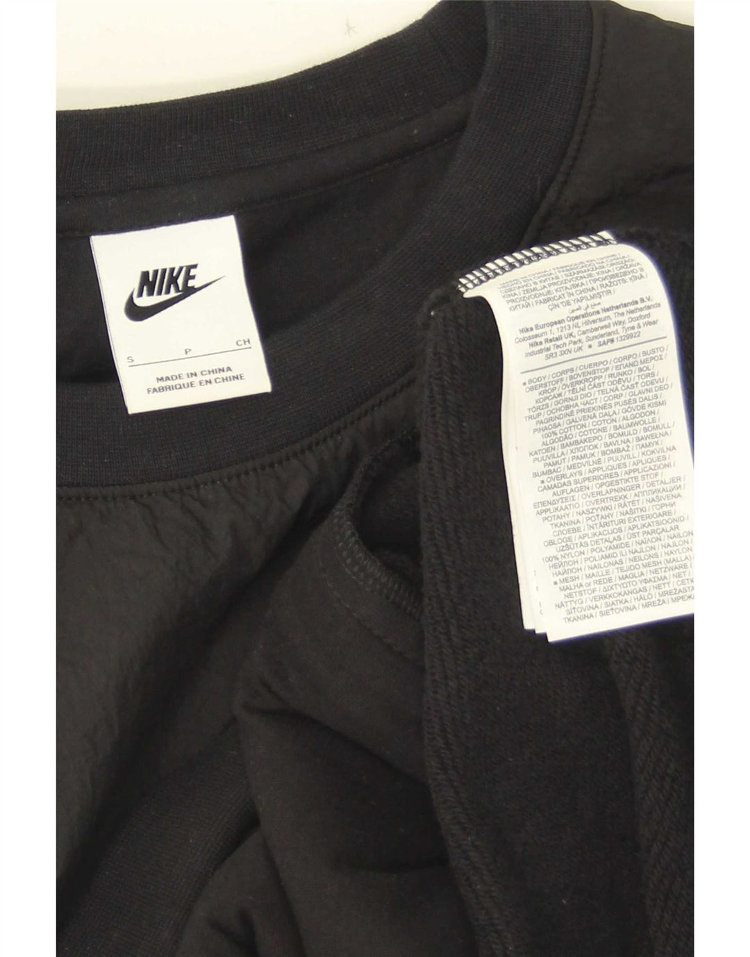 Nike Sweat-shirt graphique pour homme Petit modèle Noir Polyamide