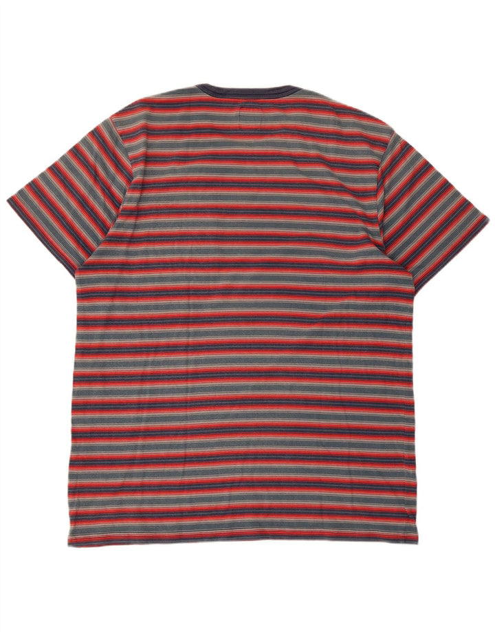 Vans T-Shirt Homme Haut Large Rouge Rayé