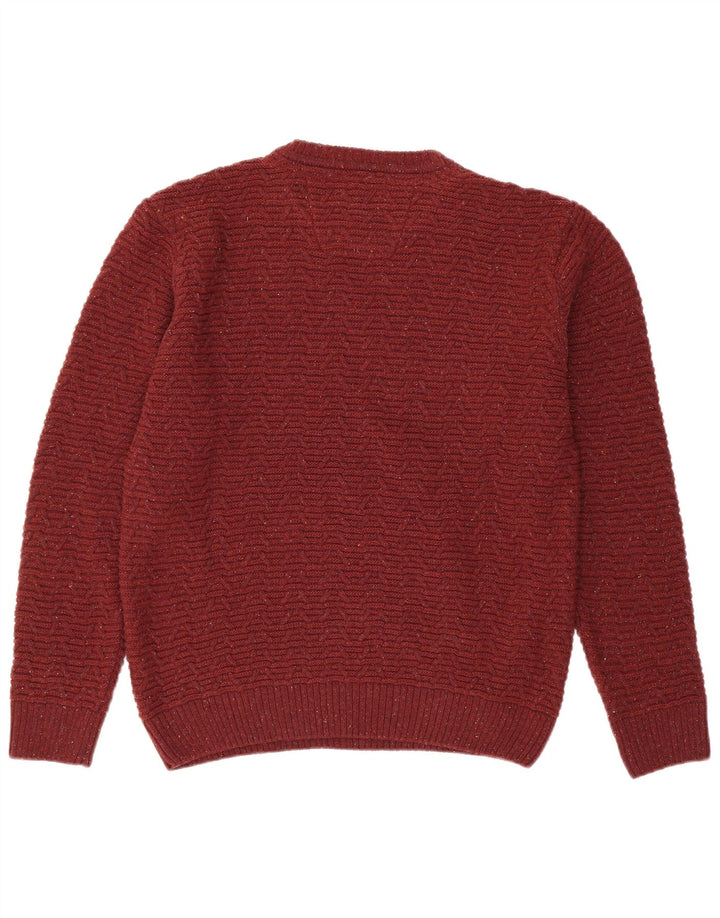 DANIEL GRAHAME Pull Drifter à col rond pour homme - Grand bordeaux