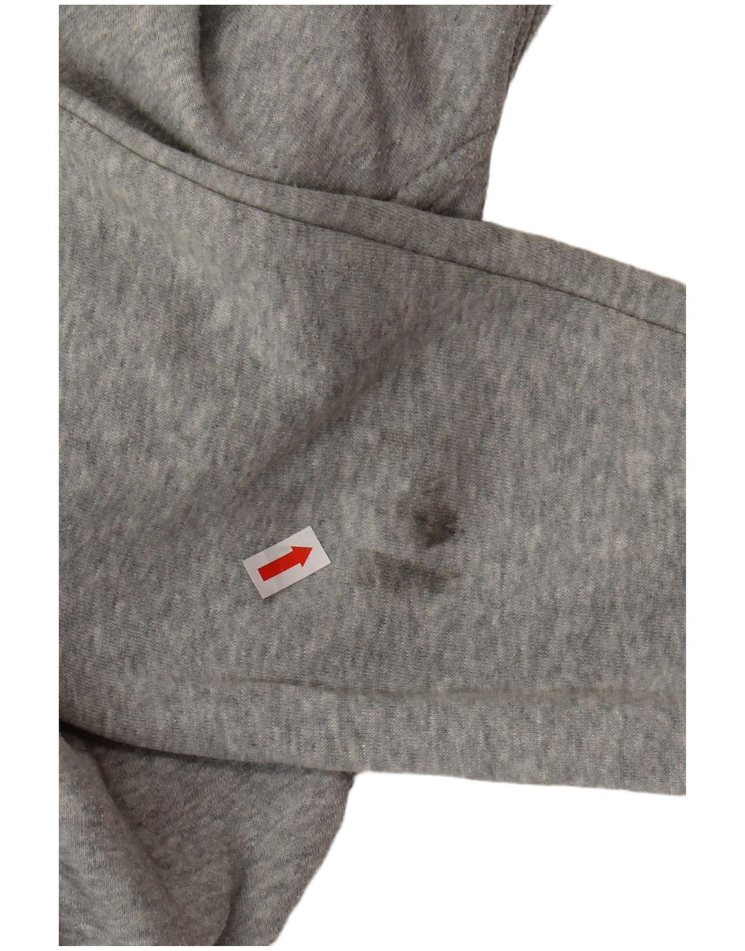 NIKE Pull à capuche zippé pour femme UK 16 Grand coton gris