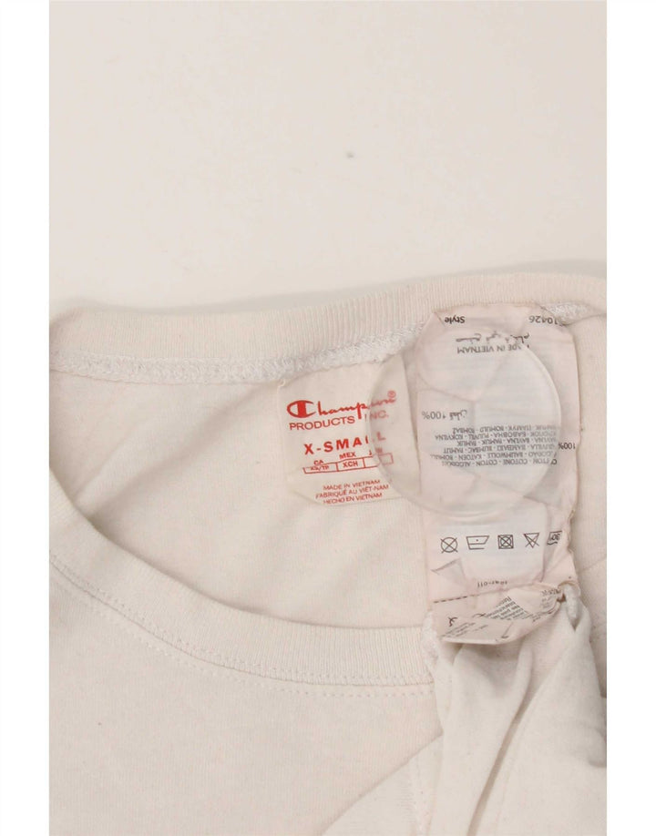 Champion T-Shirt Homme Top XS Blanc Coton
