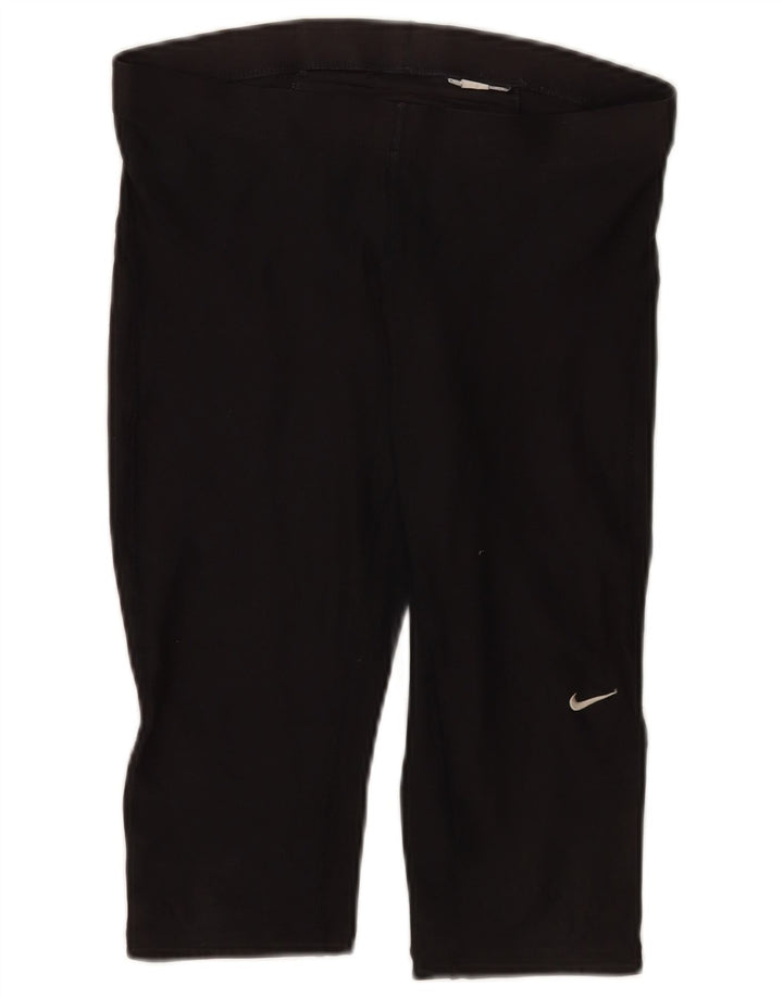 Legging Capri Nike Femme UK 10-12 Polyester Noir Moyen