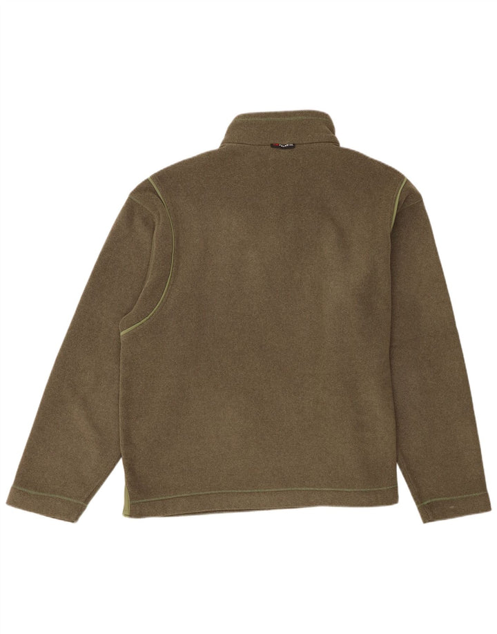 Fila Sweat-shirt à col zippé pour homme 2XL Kaki Polyester