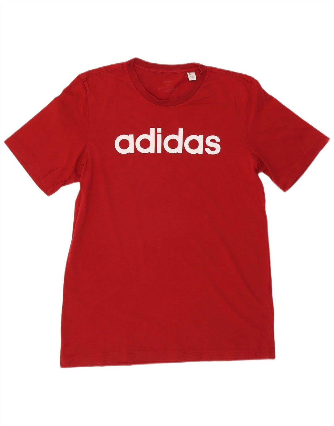 Adidas T-Shirt Graphique Homme Rouge Moyen Coton