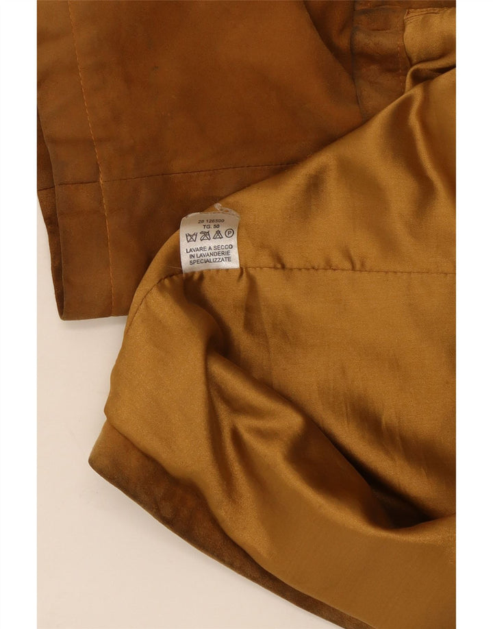 vintage Femme 2 Boutons Blazer En Daim Veste IT 50 XL Marron