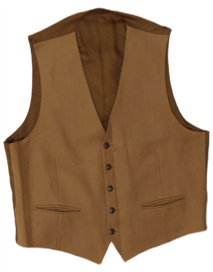 Il Marchese Coccapani Gilet Homme IT 50 Laine Vierge Marron Moyen