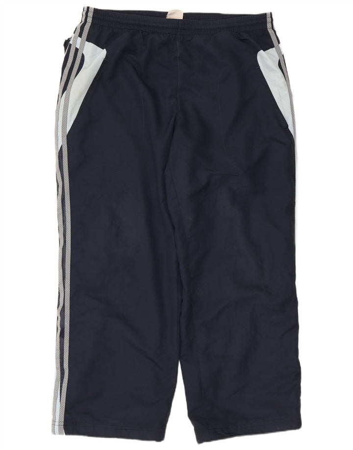 Adidas Pantalon de survêtement pour homme Large Bleu Marine Colorblock Polyester