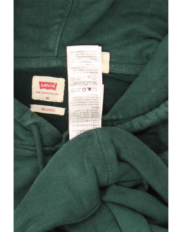 Levi's Pull à Capuche Graphique Homme Vert Moyen Coton