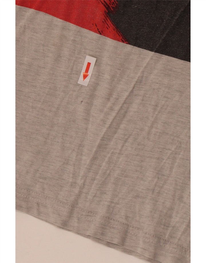 Saltrock T-Shirt Graphique Homme Gris Moyen Coton