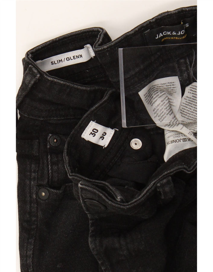 Jack & Jones Jean Slim GLENN W30 L30 Homme Noir Coton