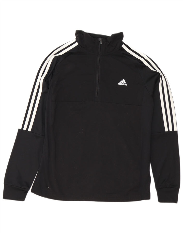 Adidas Haut de Survêtement Aeroready Zip Neck Pull Garçon 13-14 Ans Noir