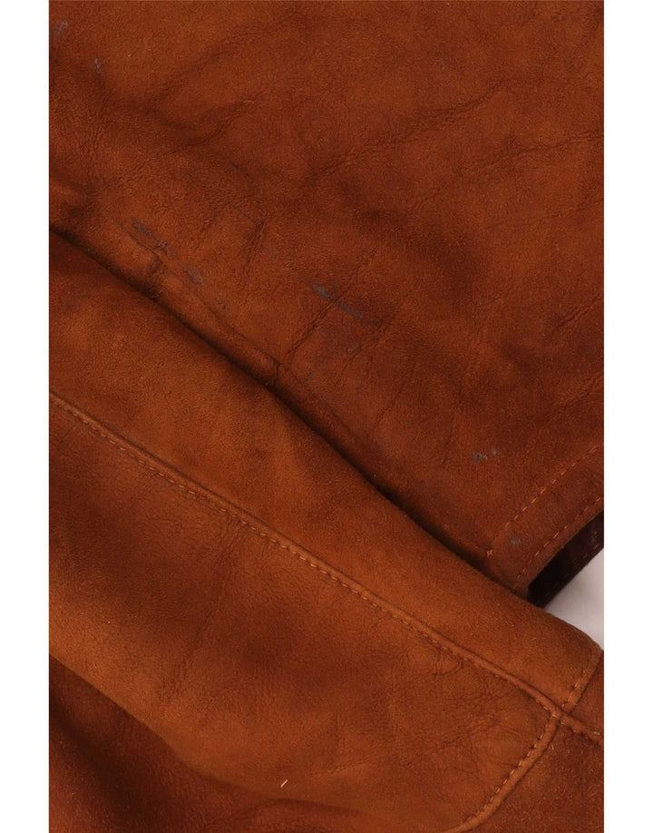 Vintage Manteau en peau de mouton surdimensionné pour femme IT 44 Marron moyen