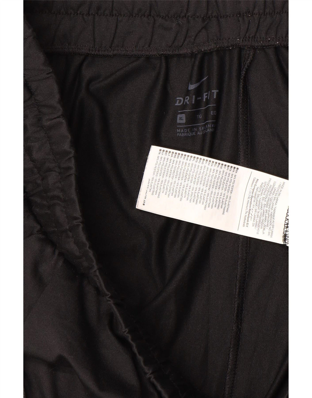 NIKE Pantalon de survêtement Dri Fit pour hommes XL Noir Polyester