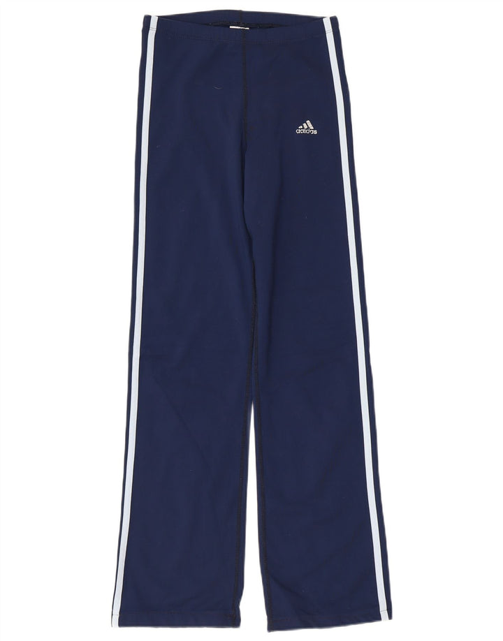 ADIDAS Pantalon de survêtement Climalite pour femme UK 10 Small Bleu marine
