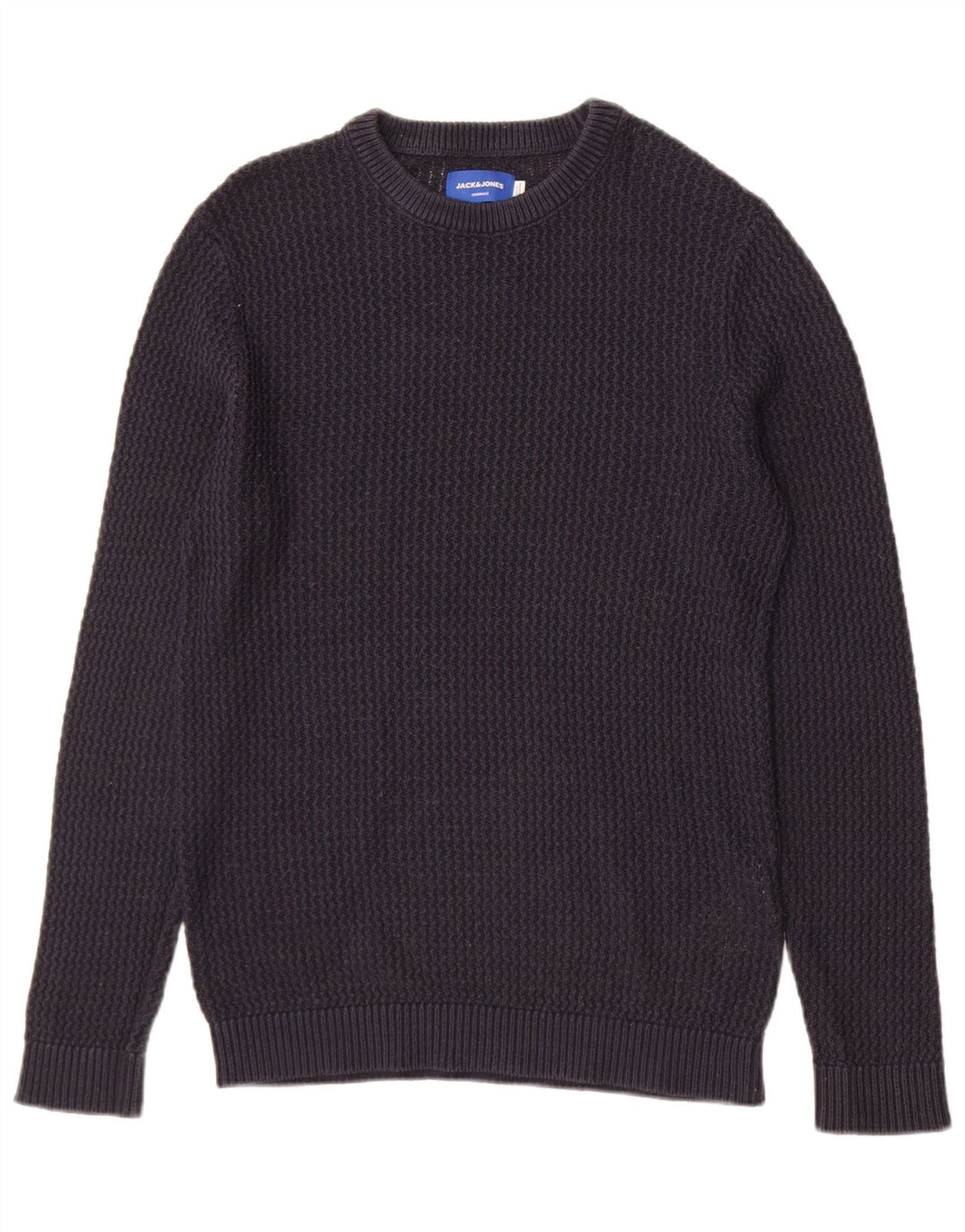 Jack & Jones Pull Col Rond Homme Bleu Marine Moyen Acrylique
