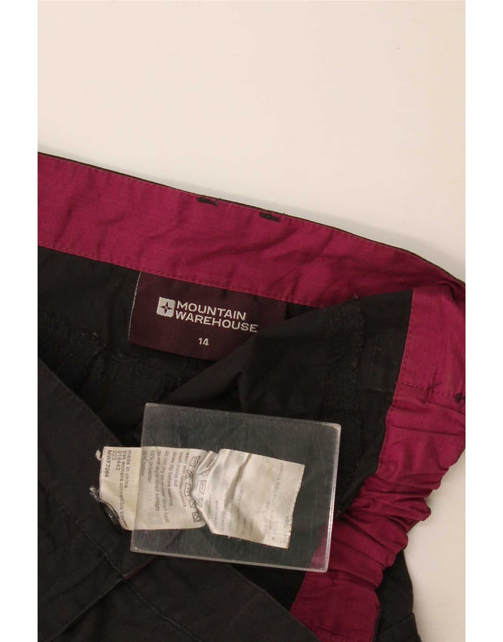 Mountain Warehouse Short cargo pour femme UK 14 Large W34 Noir Polyester