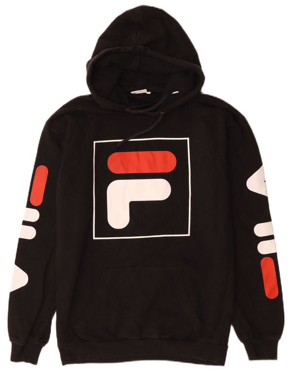 Fila Pull à capuche Graphic Homme XS Noir Coton
