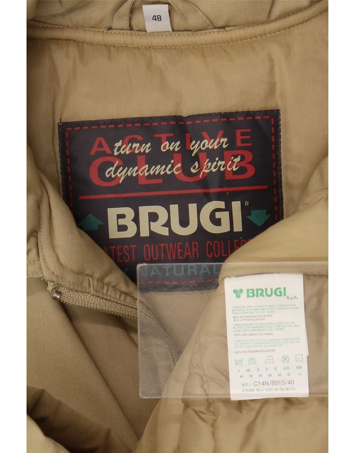 Brugi Manteau Rembourré Homme IT 48 Polyester Beige Moyen