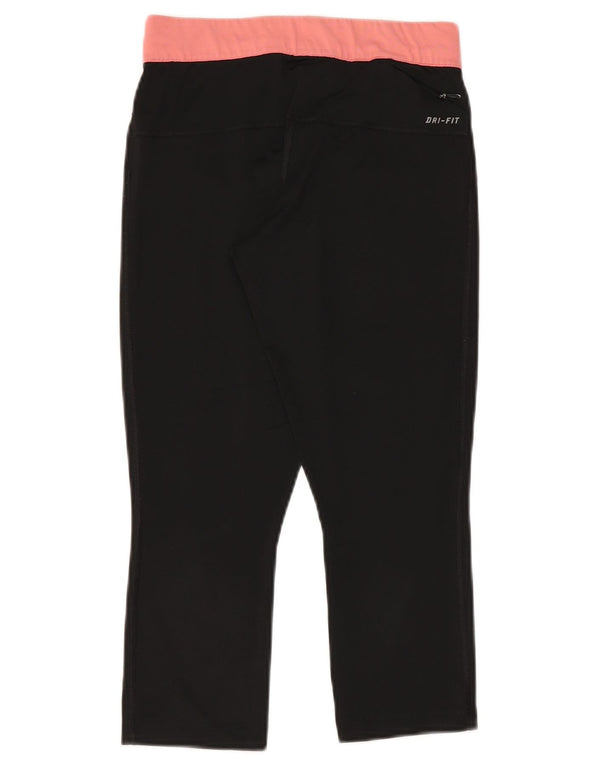 Nike Legging Capri Dri Fit pour femme UK 10 Petit Noir Polyester