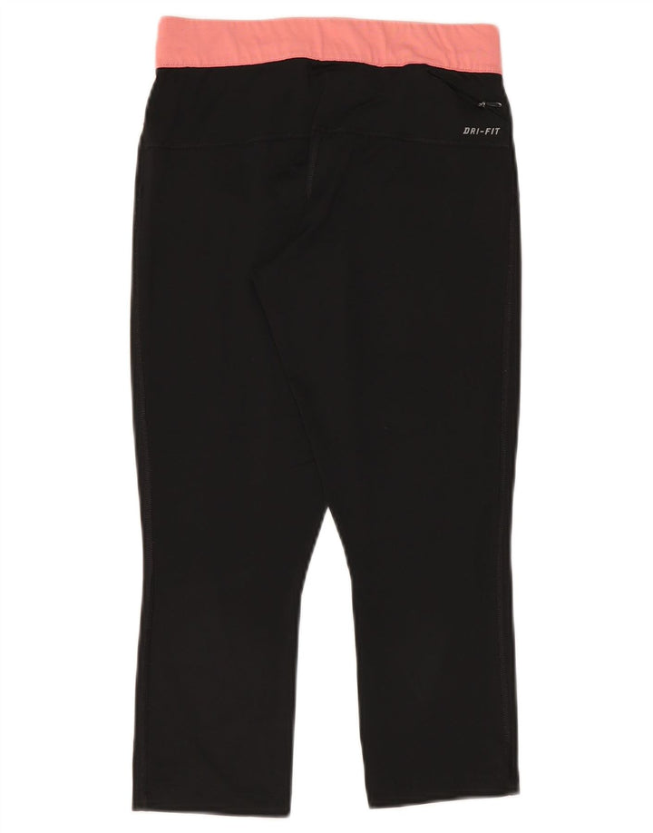 Nike Legging Capri Dri Fit pour femme UK 10 Petit Noir Polyester