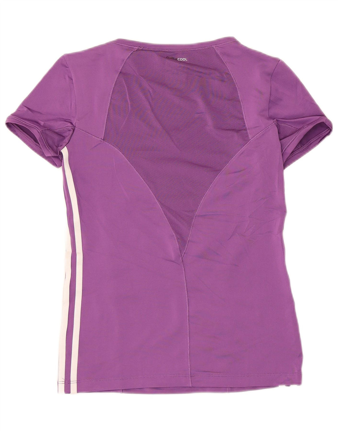 Adidas Climacool T-Shirt Top UK 10 Petit Violet Polyester