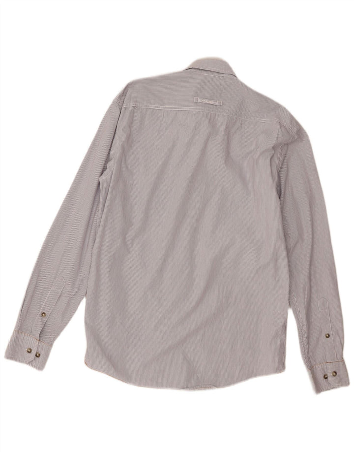 Camel Active Chemise Regular Fit Homme Coton à Rayures Blanc Moyen