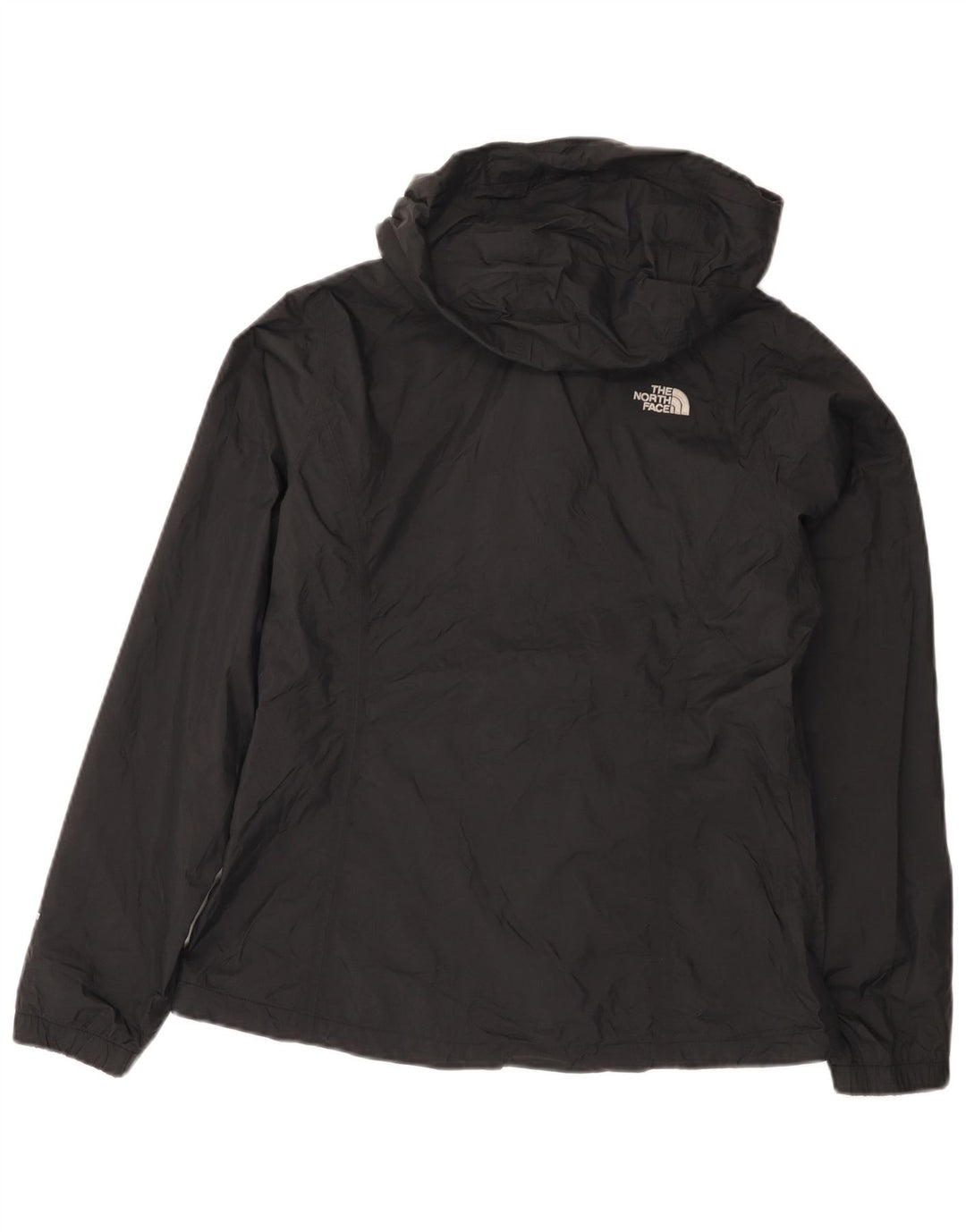 The North Face Veste de pluie à capuche pour femme UK 14 Medium Black Nylon