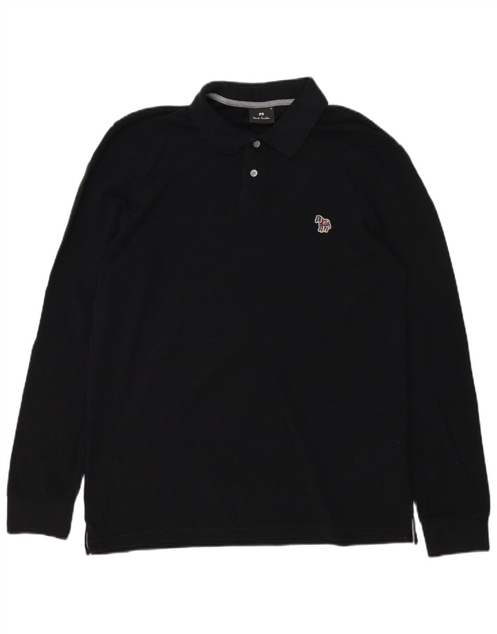 Paul Smith Polo à Manches Longues Homme Noir Moyen