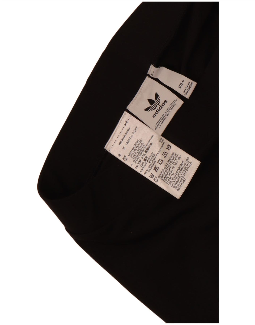 Adidas Leggings Femme UK 6 XS Noir Polyester