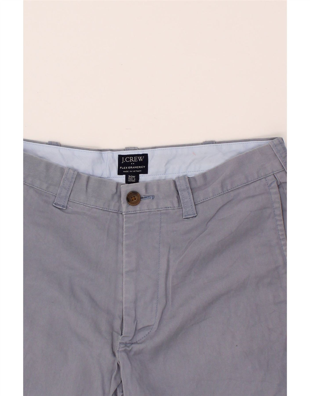 J. CREW Mens Chino Shorts  W30 Medium Blue Cotton Vintage J. Crew and Second-Hand J. Crew from Messina Hembry 