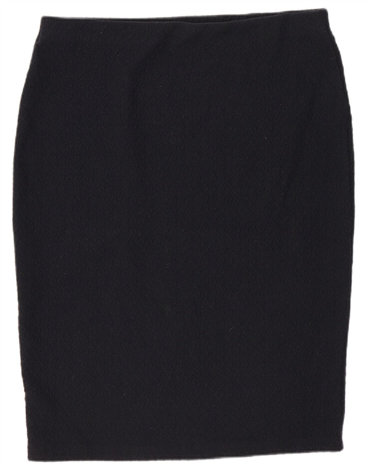 Marks & Spencer Jupe crayon pour femme UK 14 Large W32 Bleu marine Polyester