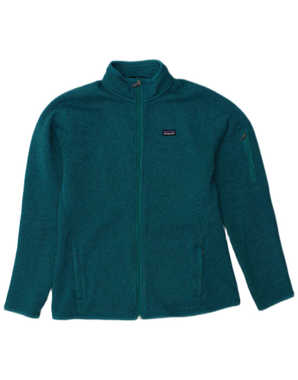 PATAGONIA Veste de survêtement pour femme UK 14 Medium Turquoise Flecked